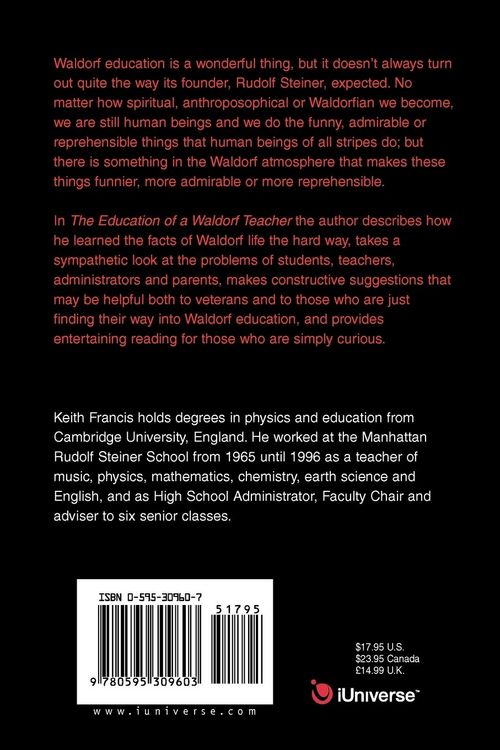 Produktbild: The Education of a Waldorf Teacher