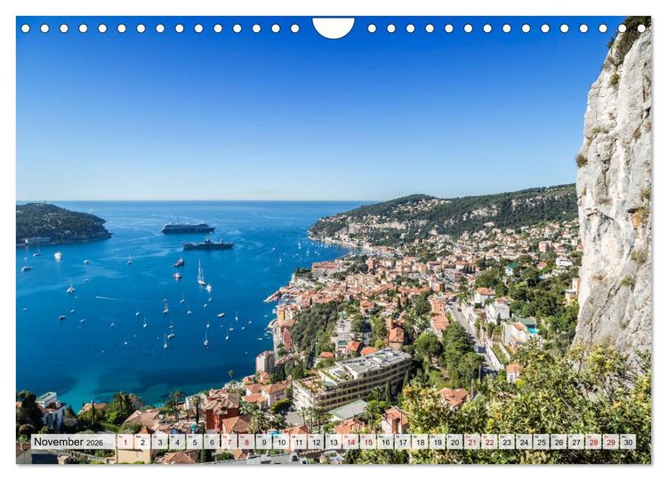 Produktbild: C&Ocirc;TE D&rsquo;AZUR Bezaubernde Orte (Wandkalender 2026 DIN A4 quer), CALVENDO Monatskalender