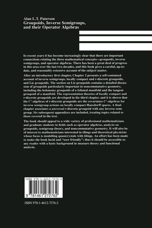 Produktbild: Groupoids, Inverse Semigroups, and their Operator Algebras