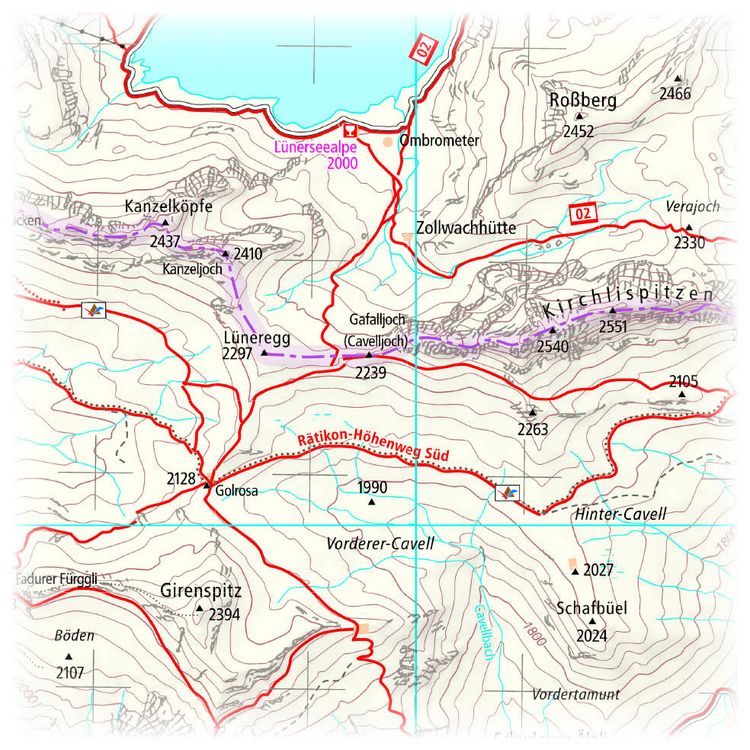 Produktbild: Publicpress Rad- und Wanderkarte Montafon, Klostertal, Brandnertal 1:35.000