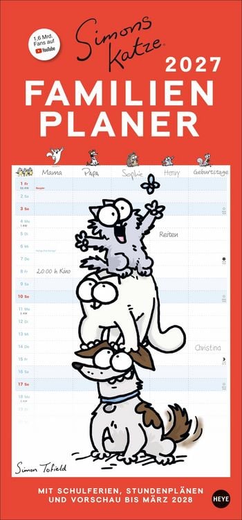 Produktbild: Simons Katze Familienplaner 2027