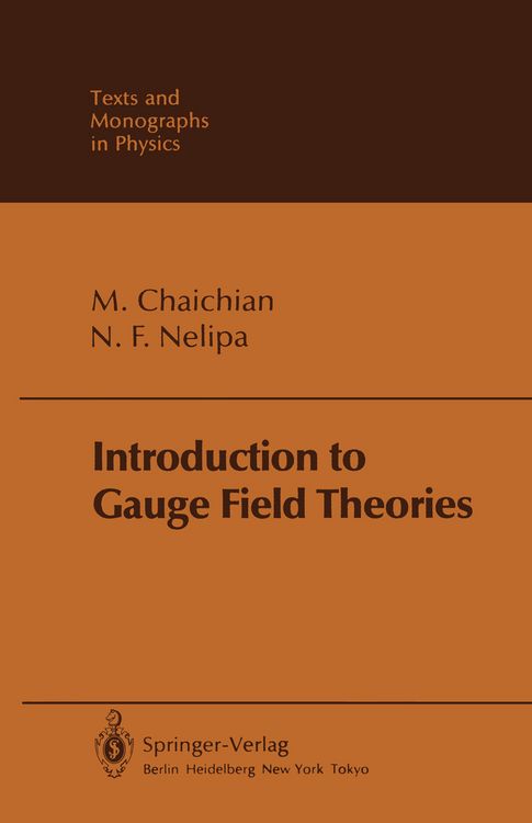 Produktbild: Introduction to Gauge Field Theories