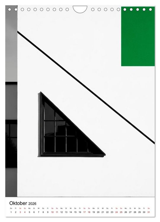 Produktbild: Fassaden-Architektur im Stil des BAUHAUS (Wandkalender 2026 DIN A4 hoch), CALVENDO Monatskalender