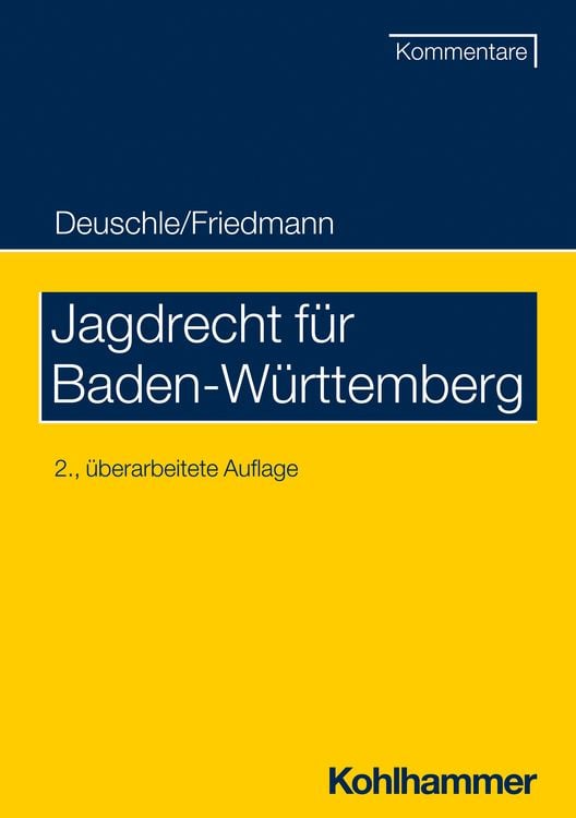 Bild vom Artikel Jagdrecht für Baden-Württemberg vom Autor Dieter Deuschle