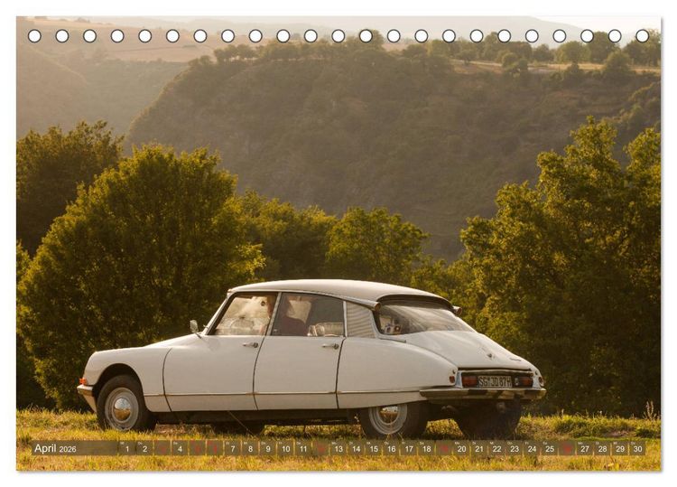 Produktbild: Citro&euml;n DS G&ouml;ttin im Mittelrheintal (Tischkalender 2026 DIN A5 quer), CALVENDO Monatskalender