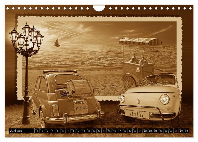 Produktbild: Nostalgie in Sepia (Wandkalender 2026 DIN A4 quer), CALVENDO Monatskalender