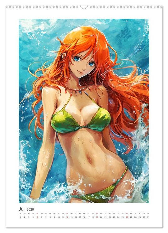 Produktbild: Manga-Girls. Coole Comics mit Ausstrahlungskraft (hochwertiger Premium Wandkalender 2026 DIN A2 hoch), Kunstdruck in Hochglanz