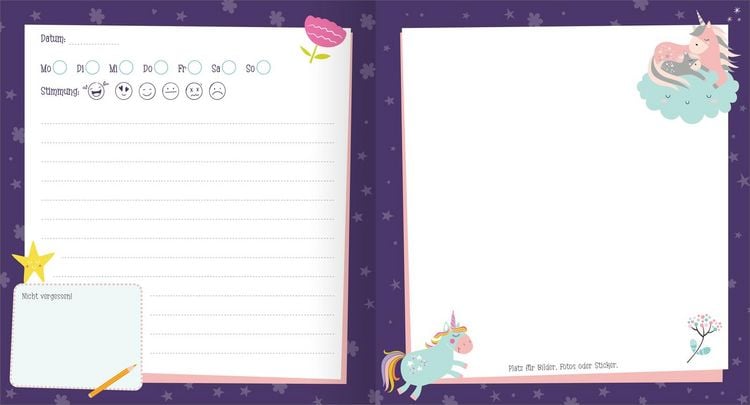 Produktbild: Mein Tagebuch &ndash; Einhorn (mit Schloss)