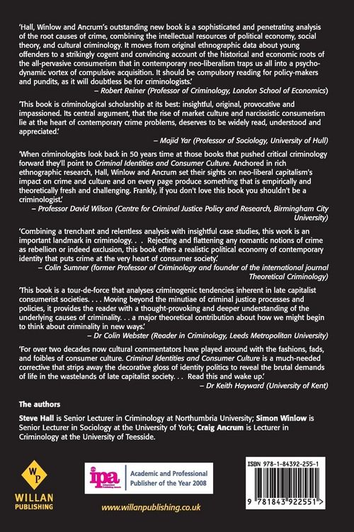 Produktbild: Criminal Identities and Consumer Culture