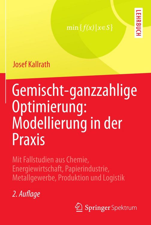 Produktbild: Gemischt-ganzzahlige Optimierung: Modellierung in der Praxis