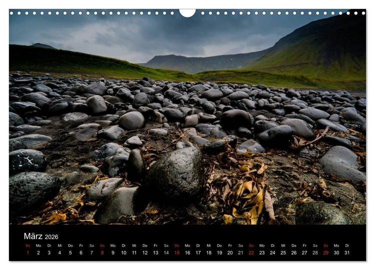 Produktbild: Island - Wundervolle Landschaften (Wandkalender 2026 DIN A3 quer), CALVENDO Monatskalender