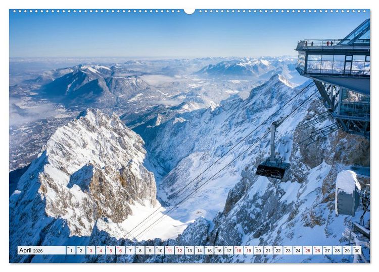 Produktbild: Garmisch-Partenkirchen mit Zugspitze und Eibsee (Wandkalender 2026 DIN A2 quer), CALVENDO Monatskalender