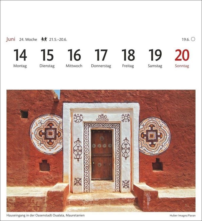 Produktbild: Traumziele Sehnsuchtskalender 2027 - Wochenkalender mit 53 Postkarten
