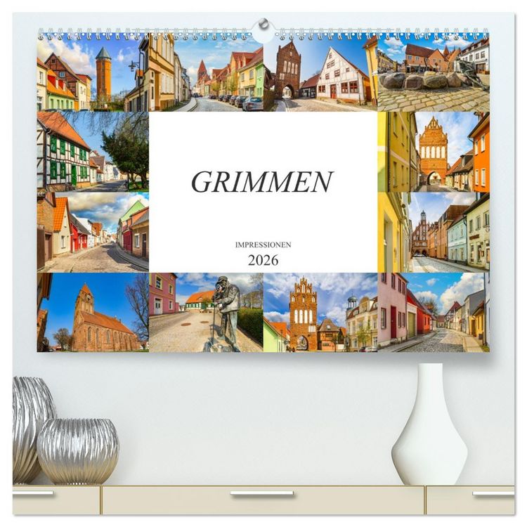 Produktbild: Grimmen Impressionen (hochwertiger Premium Wandkalender 2026 DIN A2 quer), Kunstdruck in Hochglanz