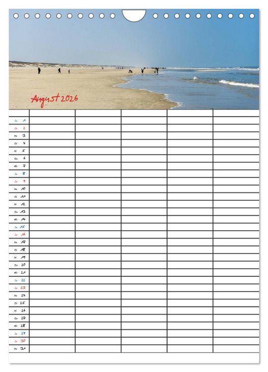 Produktbild: JUIST - DIE NORDSEEINSEL (Wandkalender 2026 DIN A4 hoch), CALVENDO Monatskalender