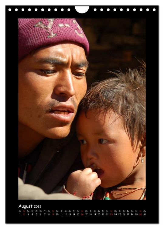 Produktbild: Nepal - Gesichter eines Landes (Wandkalender 2026 DIN A4 hoch), CALVENDO Monatskalender