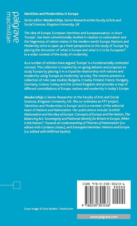 Produktbild: Europe, Nations and Modernity