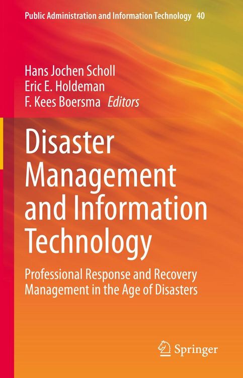 Produktbild: Disaster Management and Information Technology