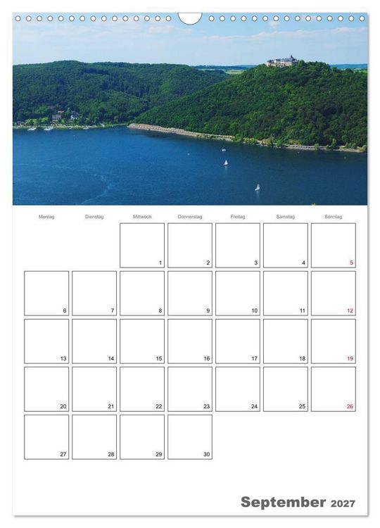Produktbild: Hessens sch&ouml;nster See - Der Edersee (Wandkalender 2027 DIN A3 hoch), CALVENDO Monatskalender