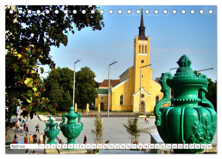 Produktbild: Tallinn City Tour (Tischkalender 2026 DIN A5 quer), CALVENDO Monatskalender