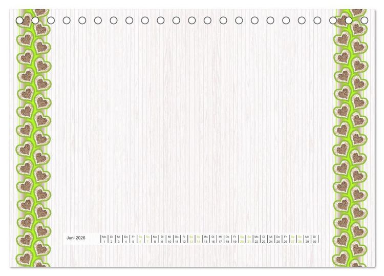 Produktbild: Bastelkalender Nostalgie-Rahmen 2026 (Tischkalender 2026 DIN A5 quer), CALVENDO Monatskalender