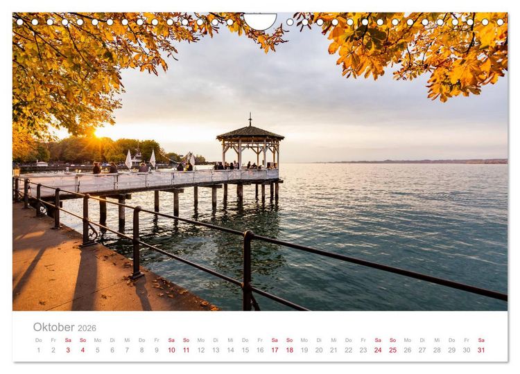 Produktbild: BODENSEE Drei L&auml;nder - ein See (Wandkalender 2026 DIN A4 quer), CALVENDO Monatskalender