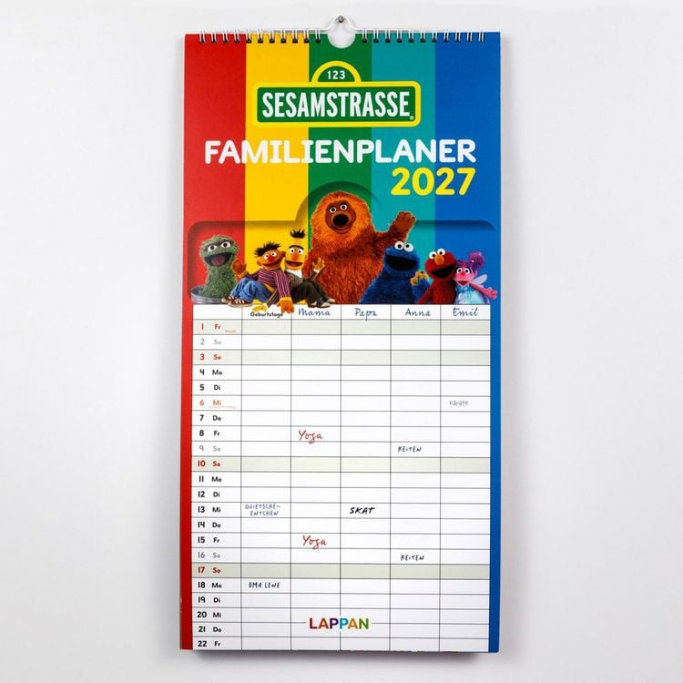 Produktbild: Sesamstra&szlig;e Familienkalender 2027