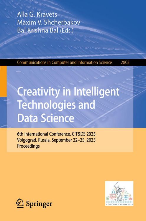 Produktbild: Creativity in Intelligent Technologies and Data Science