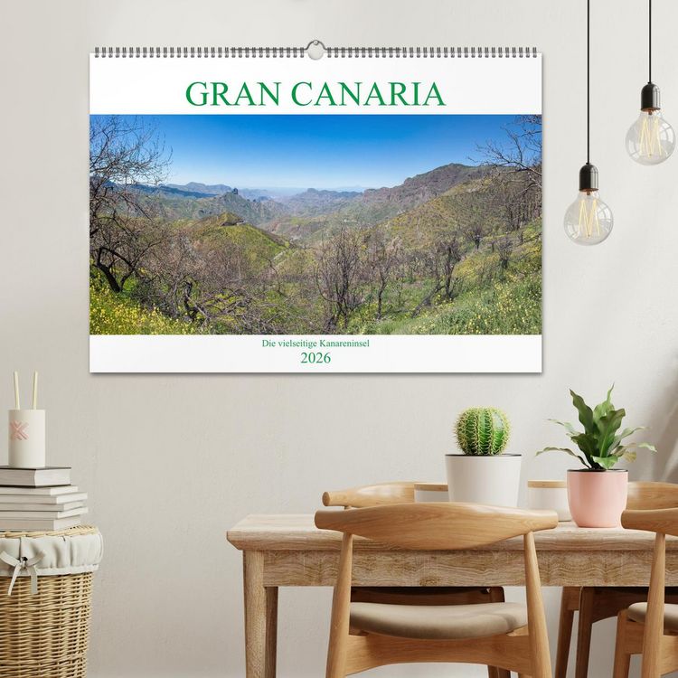 Produktbild: Gran Canaria - Die vielseitige Kanareninsel (Wandkalender 2026 DIN A2 quer), CALVENDO Monatskalender