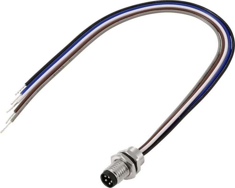 Produktbild: TRU COMPONENTS TC-13751904 Anschlussleitung M8 x 1 Stecker, gerade 0.2 m Polzahl Sensoren: 5 1 St.