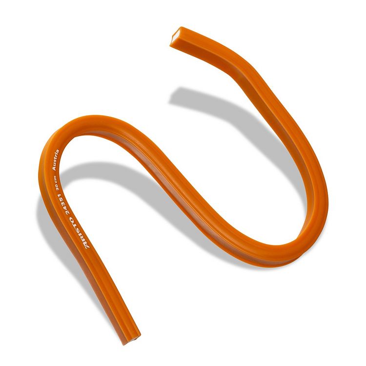 Produktbild: ARISTO Biegsames Kurvenlineal 30 cm orange, Bleikern, Tuschekante