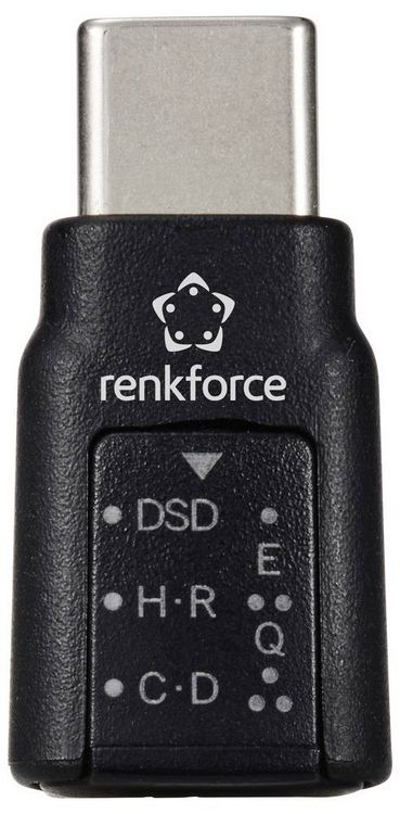 Produktbild: Renkforce USB 2.0 Adapter [1x USB-C&reg; Stecker - 1x Kopfh&ouml;rer (3.5mm Klinke)] RF-GSB-172