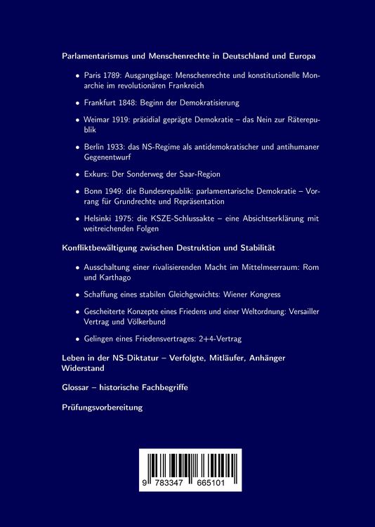 Produktbild: Abiturwissen Geschichte Saarland
