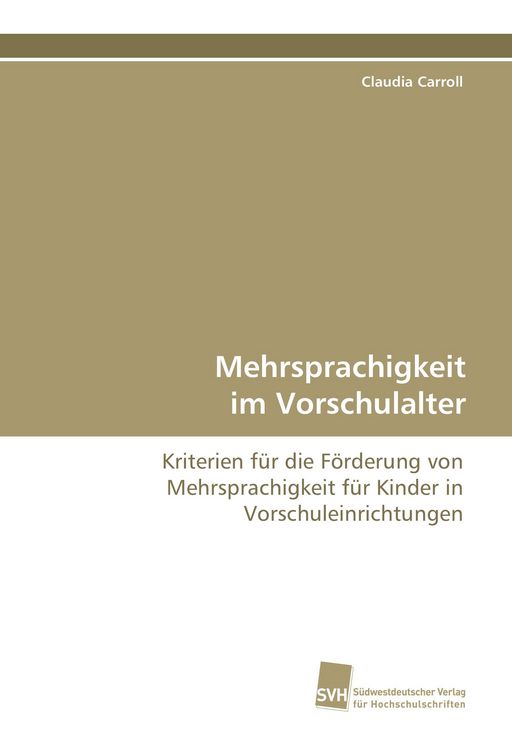 Produktbild: Mehrsprachigkeit im Vorschulalter