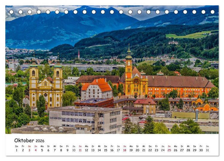 Produktbild: Gr&uuml;&szlig;e aus Innsbruck (Tischkalender 2026 DIN A5 quer), CALVENDO Monatskalender
