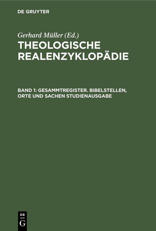 Produktbild: Gesammtregister. Bibelstellen, Orte und Sachen Studienausgabe