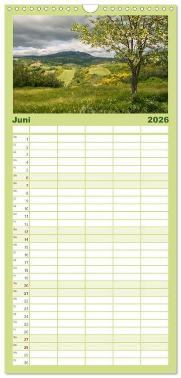 Produktbild: Familienplaner 2026 - San Marino Die &auml;lteste Republik der Welt mit 5 Spalten (Wandkalender, 21 x 45 cm) CALVENDO