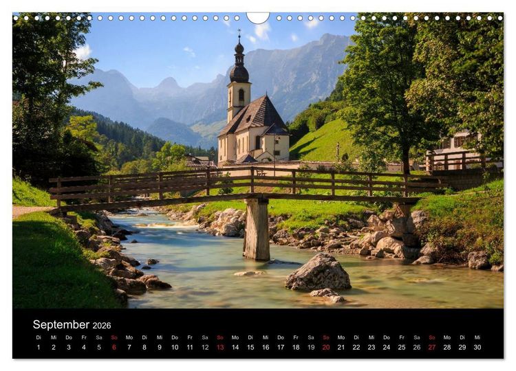 Produktbild: Berchtesgadener Land (Wandkalender 2026 DIN A3 quer), CALVENDO Monatskalender