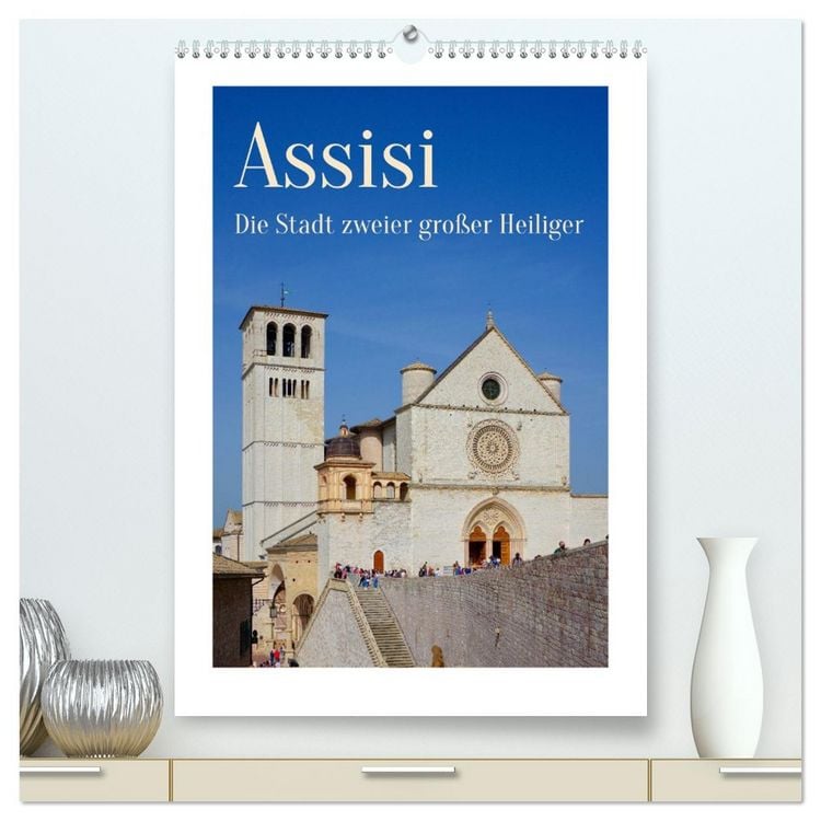 Produktbild: Assisi - Die Stadt zweier gro&szlig;er Heiliger (hochwertiger Premium Wandkalender 2026 DIN A2 hoch), Kunstdruck in Hochglanz