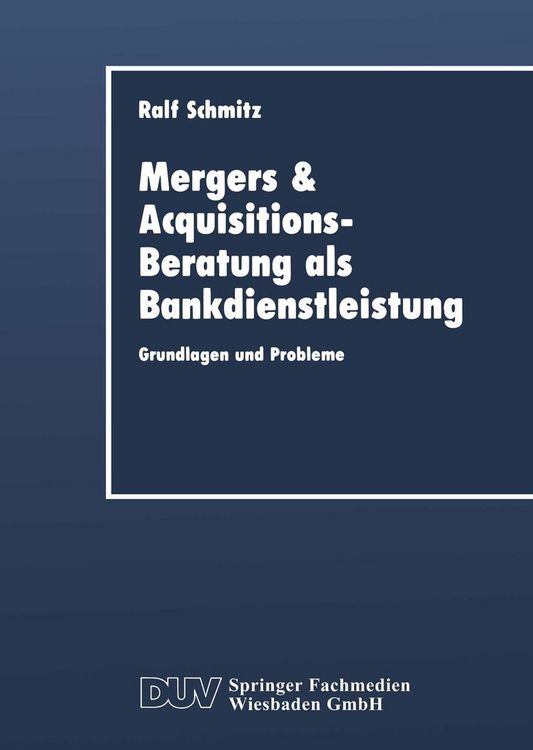 Produktbild: Mergers & Acquisitions-Beratung als Bankdienstleistung