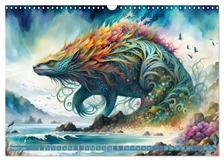 Produktbild: Liebenswerte Kreaturen (Wandkalender 2026 DIN A3 quer), CALVENDO Monatskalender