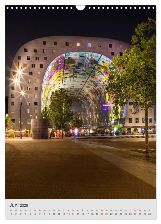 Produktbild: ROTTERDAM Impressionen bei Tag und Nacht (Wandkalender 2026 DIN A3 hoch), CALVENDO Monatskalender