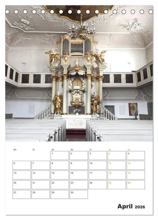 Produktbild: Orgeln zum Verlieben! (Tischkalender 2026 DIN A5 hoch), CALVENDO Monatskalender