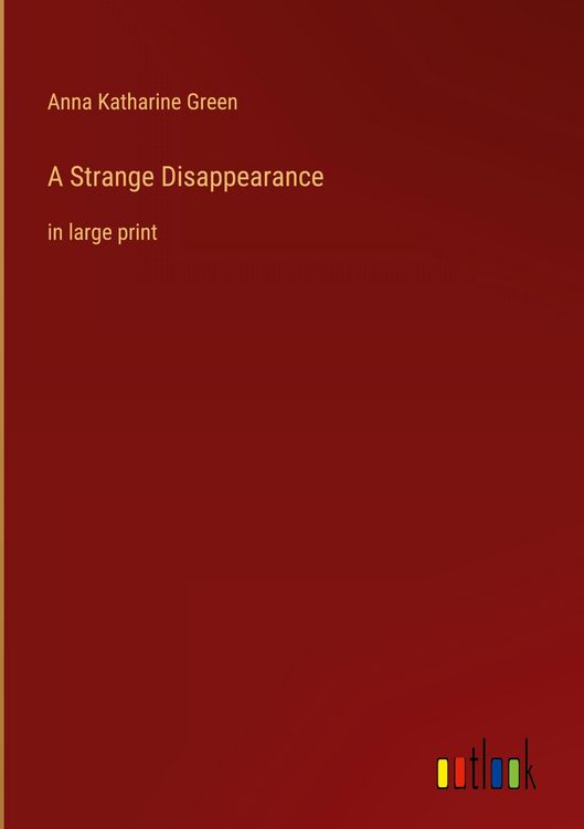 Produktbild: A Strange Disappearance