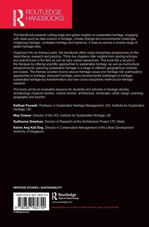 Produktbild: Routledge Handbook of Sustainable Heritage