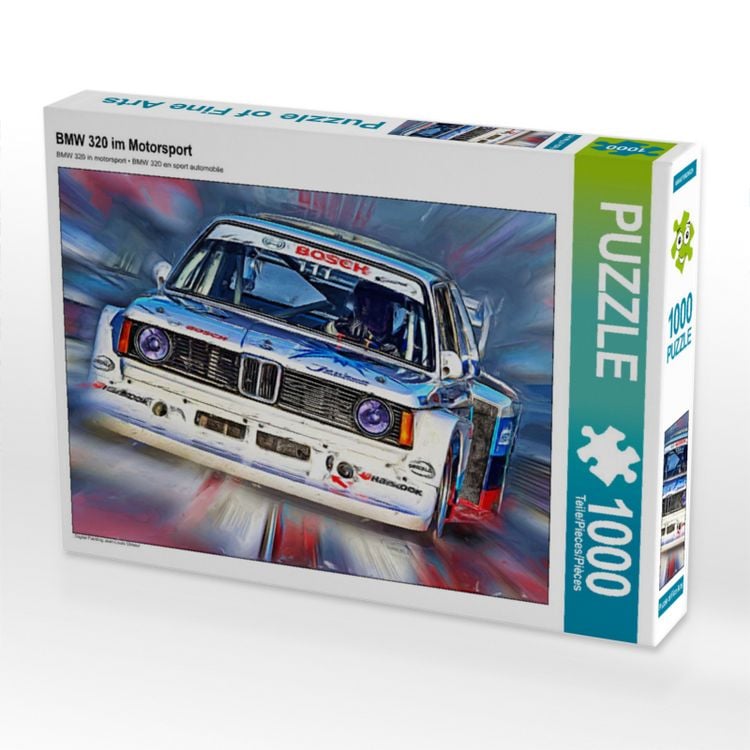 Produktbild: CALVENDO Puzzle BMW 320 im Motorsport | 1000 Teile Lege-Gr&ouml;&szlig;e 64x48cm Foto-Puzzle f&uuml;r gl&uuml;ckliche Stunden