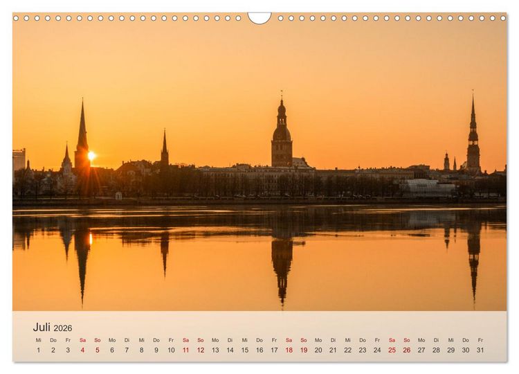 Produktbild: Riga - Paris des Ostens (Wandkalender 2026 DIN A3 quer), CALVENDO Monatskalender