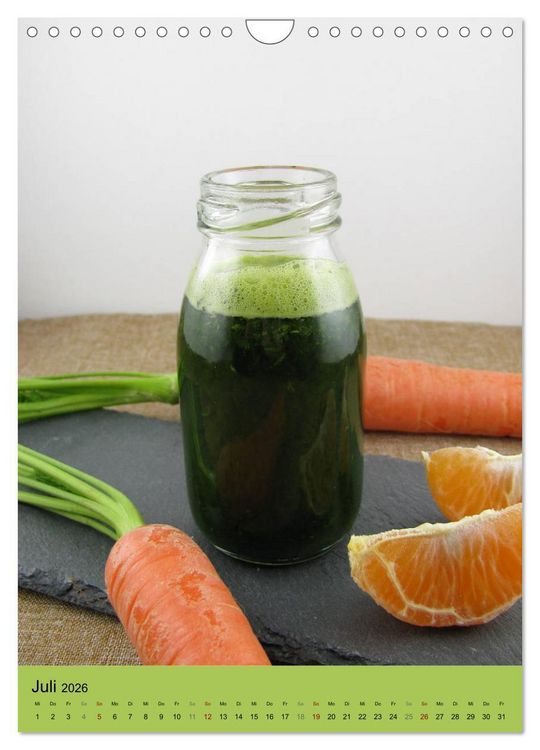 Produktbild: Detox Drinks! Gesund und lecker (Wandkalender 2026 DIN A4 hoch), CALVENDO Monatskalender