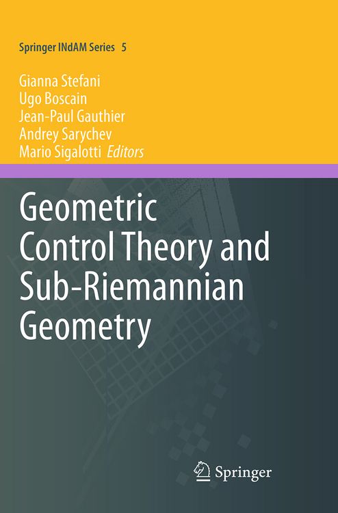 Produktbild: Geometric Control Theory and Sub-Riemannian Geometry