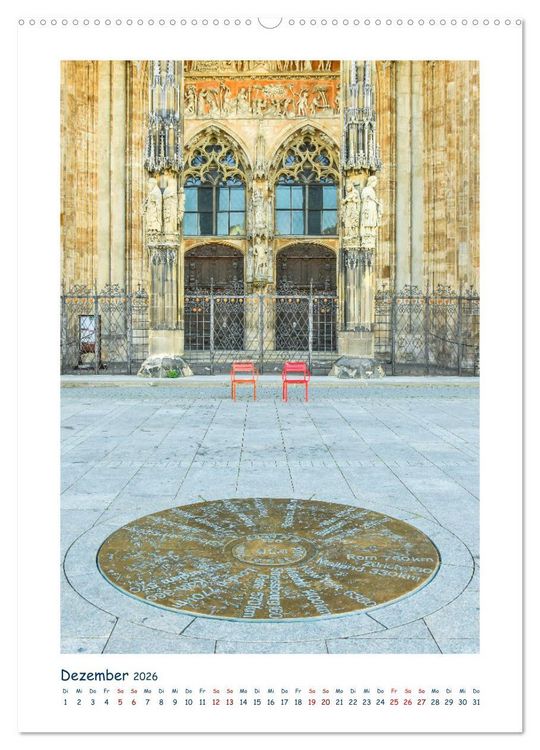Produktbild: Ulm Fassaden der Stadt (hochwertiger Premium Wandkalender 2026 DIN A2 hoch), Kunstdruck in Hochglanz